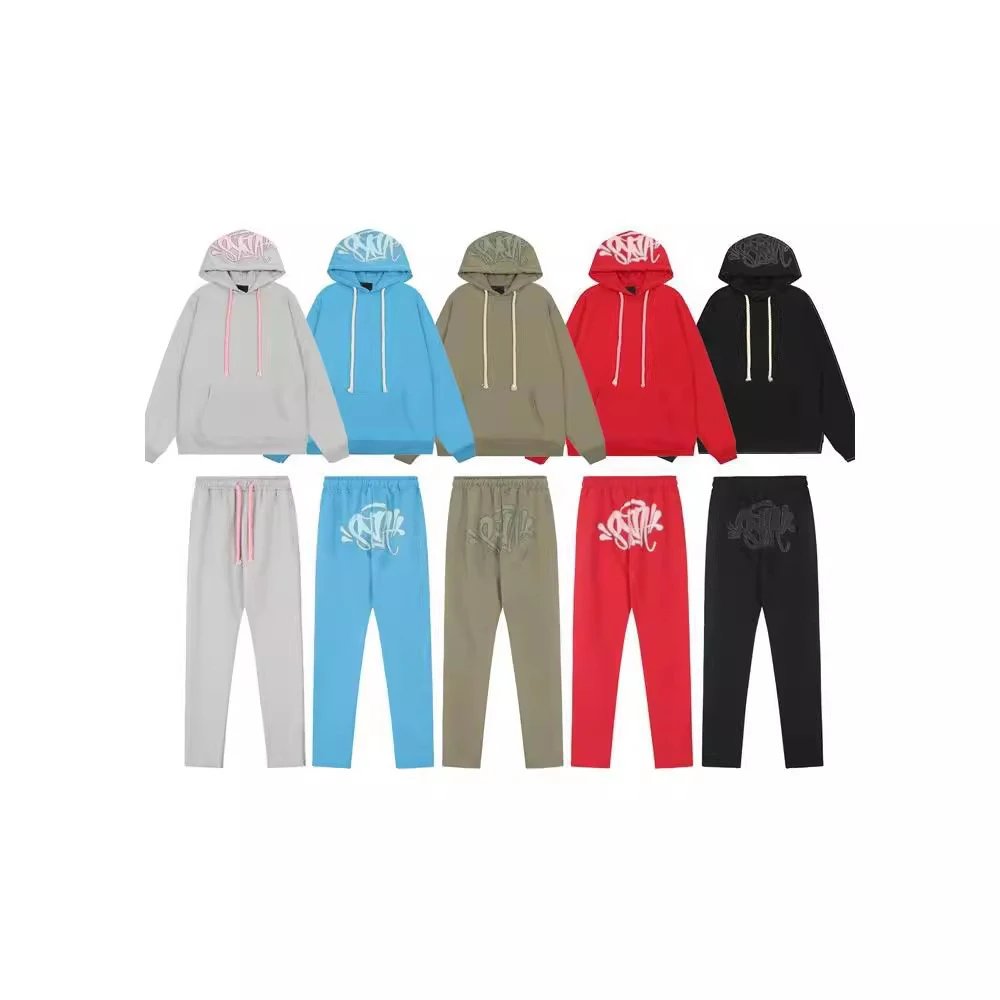 Loose sweatshirt hoodie sweatpants street casual suit for men and women couples  